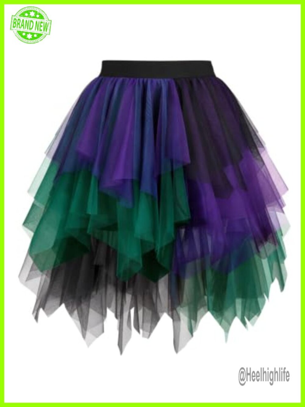 Women's Layered Tulle Mini Skirt A-Line Flowy Party Halloween